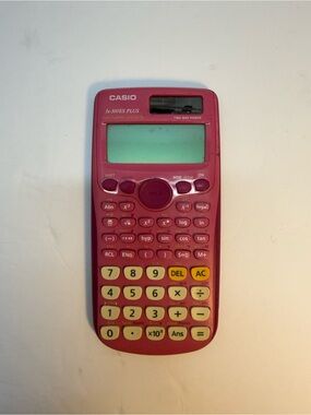Pink Casio fx-300es calculator